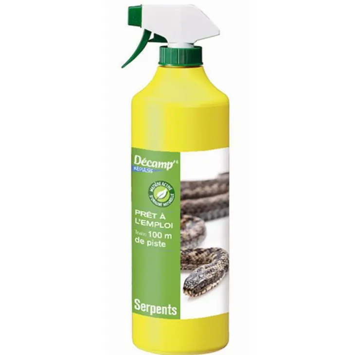 Répulsif à serpent Decamp en flacon à pistolet pulvérisateur - 1 L