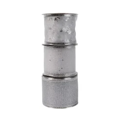 Ruban en polyester argent - 270 x 6,30 cm