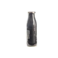 Sable décoratif naturel gris de 0,5 mm en bouteille de 500 ml