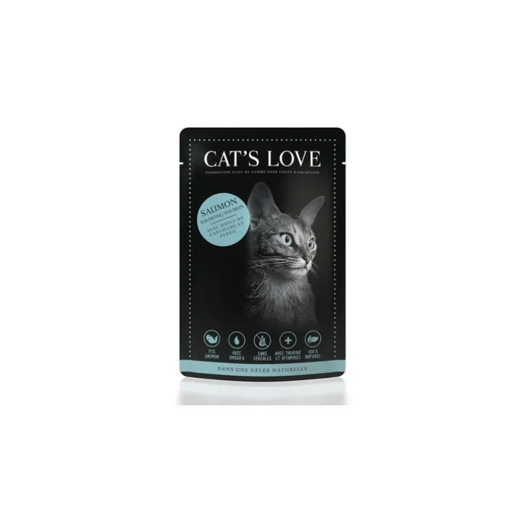 Sachet repas pour chat au saumon 85 g