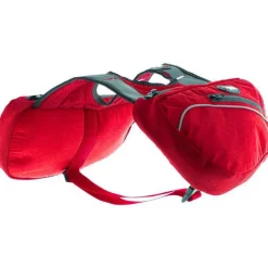 Sacoches pour harnais du chien en tissu polyester coloris rouge I-Dog Confort Trek - Taille M/L/XL 6 L