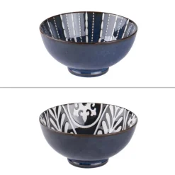 Saladier Makaha coloris bleu en porcelaine - Ø 20 cm
