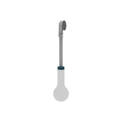 Sangle de suspension en polyester avec culot bleu Acapulco pour lampe Fermob Aplo - Ø 5 x 100 cm