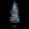 Sapin de Noël lumineux LED à lumière blanc pétillant sur secteur - 1,20 m