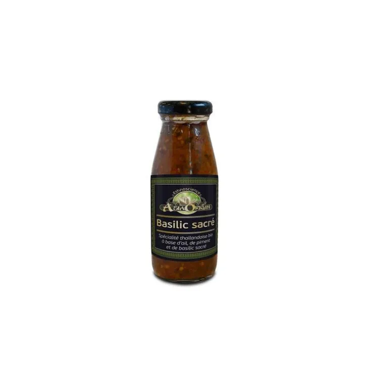 Sauce basilic sacré bio Ethnoscience - 200 g