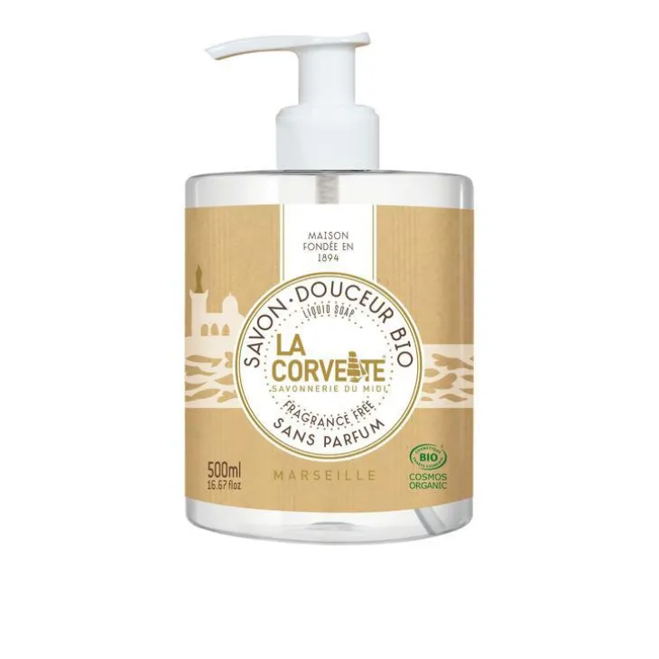 Savon liquide sans parfum La Corvette - 500 ml