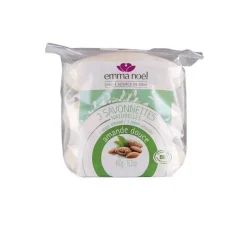 Savonnettes à l’amande douce bio en sachets de 3 x 150 g