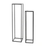 Sellette en aluminium noir irisé T1 - 25 x 25 x 100 cm