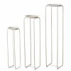 Sellette rotative en fer beige Hanka M - Ø 25 x H 96 cm