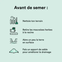 Semences gazon création et rénovation pour tous types de terrain Bleen - 3 kg