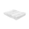 Serviette de toilette coloris blanc 100% coton biologique Nuances - 50 x 90 cm