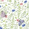 Serviettes en papier 3 plis x 20 Nature butterflies - 33 x 33 cm