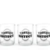Set de 3 gobelets Bistrot coloris transparent en verre - 28 cl