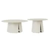 Set de 2 tables basses an aluminium Bizzotto Bryan Pélican