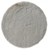 Set rond beige en polyester imitation fourrure - Ø 38 cm