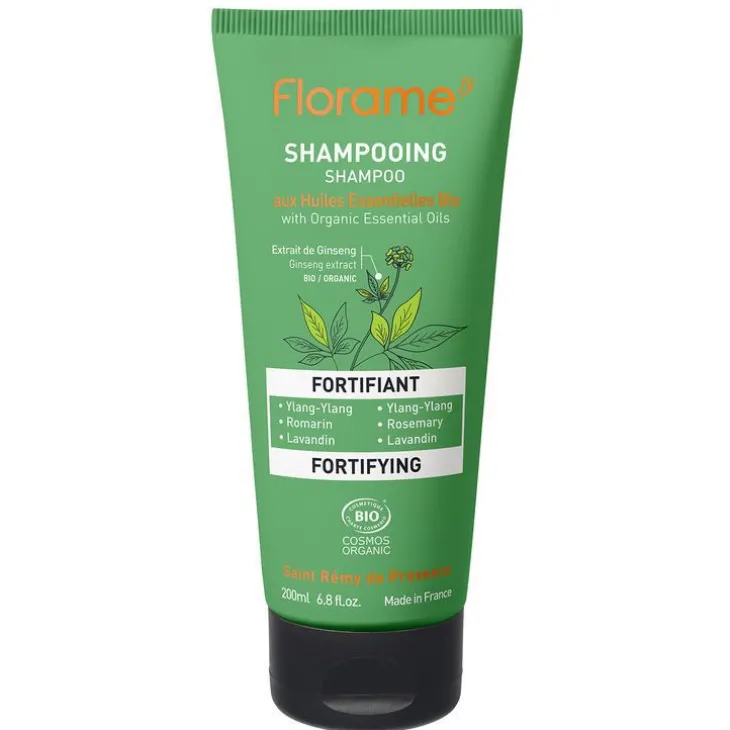 Shampoing fortifiant bio en tube de 200 ml
