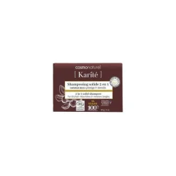 Shampooing solide 2 en 1 bio pour cheveux secs Cosmonaturel Karité - 85 g