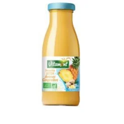 Smoothie bio ananas gingembre Vitamont – 25 cl