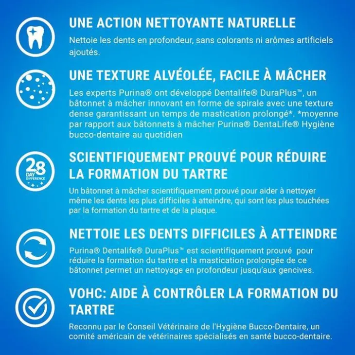 Snack à mâcher Dentalife Large pour grand chien 426 g