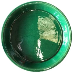 Soucoupe en argile vert Jade Les Poteries d’Albi - Ø 36 cm