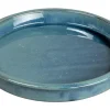 Soucoupe en grès émaillé bleu turquoise Passion for Pottery Shanghaï - Ø 30 cm