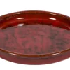 Soucoupe en grès émaillé rouge Passion for Pottery Shanghaï - Ø 30 cm