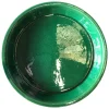 Soucoupe en terre émaillée vert Jade Les Poteries d’Albi - Ø 18 cm