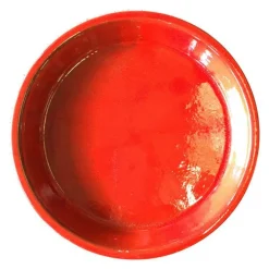 Soucoupe Les Poteries d'Albi coloris coquelicot - Ø 23 cm