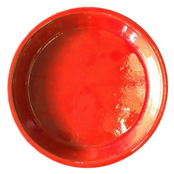 Soucoupe Les Poteries d'Albi coloris coquelicot - Ø 34 cm