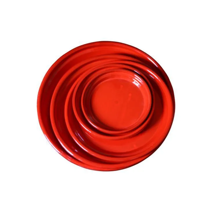 Soucoupe Les Poteries d'Albi coloris Coquelicot - Ø 30 cm