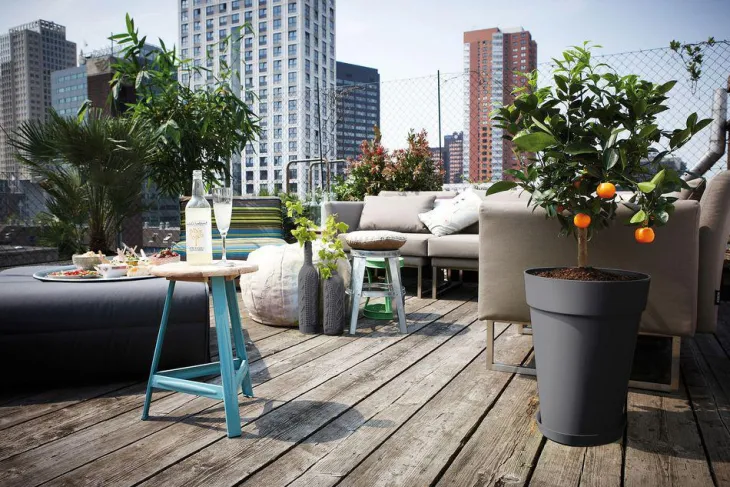 Soucoupe Loft urban Elho anthracite Ø 21 cm
