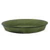 Soucoupe pot Reb en acier vert mat Ø 26,5 x H 3,5 cm