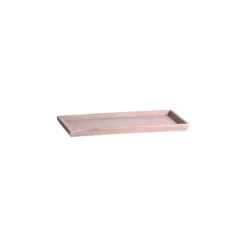 Soucoupe rectangulaire Poterie Goicoechea terre claire - 58 x 24 cm