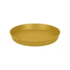 Soucoupe ronde en plastique recyclable jaune miel Elho Loft Urban - Ø 17,3 cm