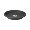 Soucoupe ronde en plastique recyclé anthracite Elho - Ø 35 cm