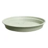 Soucoupe ronde en plastique vert pierre Elho green Basics - Ø 29 cm