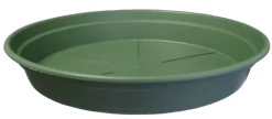 Soucoupe ronde en plastique recyclé vert Mélèze Cocoripot - Ø 20 cm