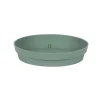 Soucoupe ronde en polypropylène vert laurier Eda Toscane - Ø 18,5 cm