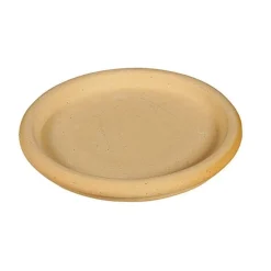 Soucoupe ronde sable D.24 x H2,7 cm