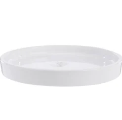 Soucoupe Subly en céramique blanc émaillée - Ø 30 x 3,5 cm