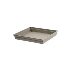 Soucoupe Toscane carrée coloris taupe 40 x 40 x 5,9 cm