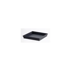 Soucoupe Toscane carrée Gris Anthracite L32,6x l32,6x H4,9 cm