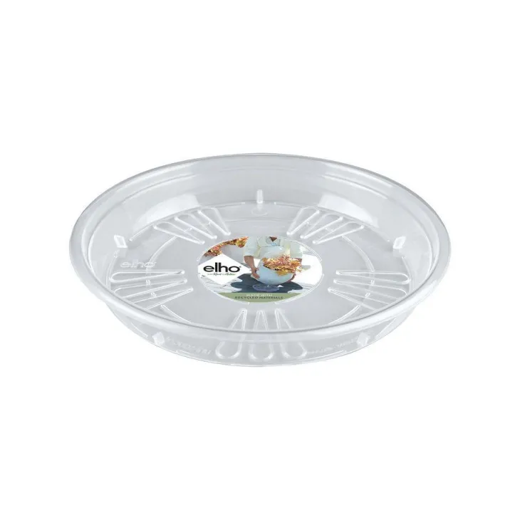Soucoupe Uni ronde Elho transparente Ø 14 x H 2,1 cm