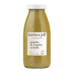 Soupe Gaspacho de courgettes et basilic bio Le bonheur est dans le pot - 25 cl