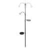 Station d'alimentation melva noire à 5 supports 50 x 20 x 189 cm