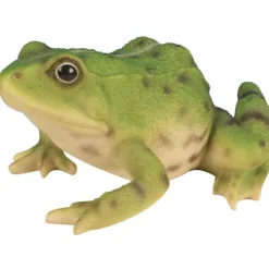 Statue de jardin grenouille verte H 15cm