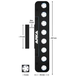 Support à boutures 8 trous, spécifique aquarium, ARKA MyReef Frag Rack