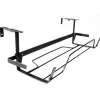 Support de jardinière extensible en métal gris martelé 65 à 84 cm