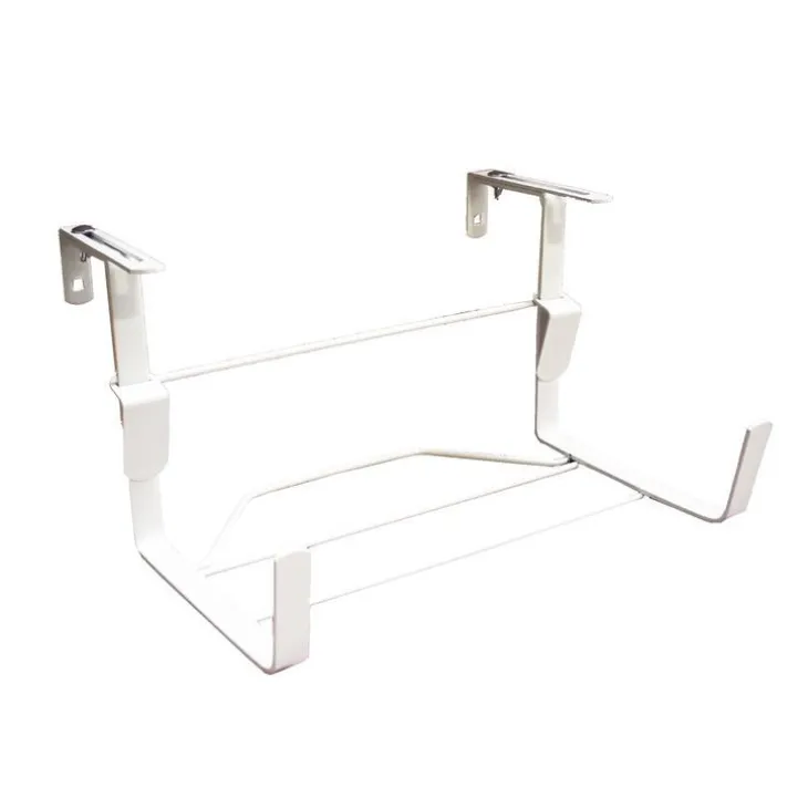 Support de jardinière universel large en métal blanc 35 cm