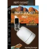 Support de lampe pour terrarium en porcelaine coloris blanc Reptile Planet Repti Socket